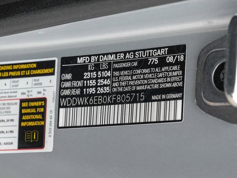 Used 2019 Mercedes-Benz C 43 AMG 4MATIC Cabriolet w/ Parking Assistance Package image 54