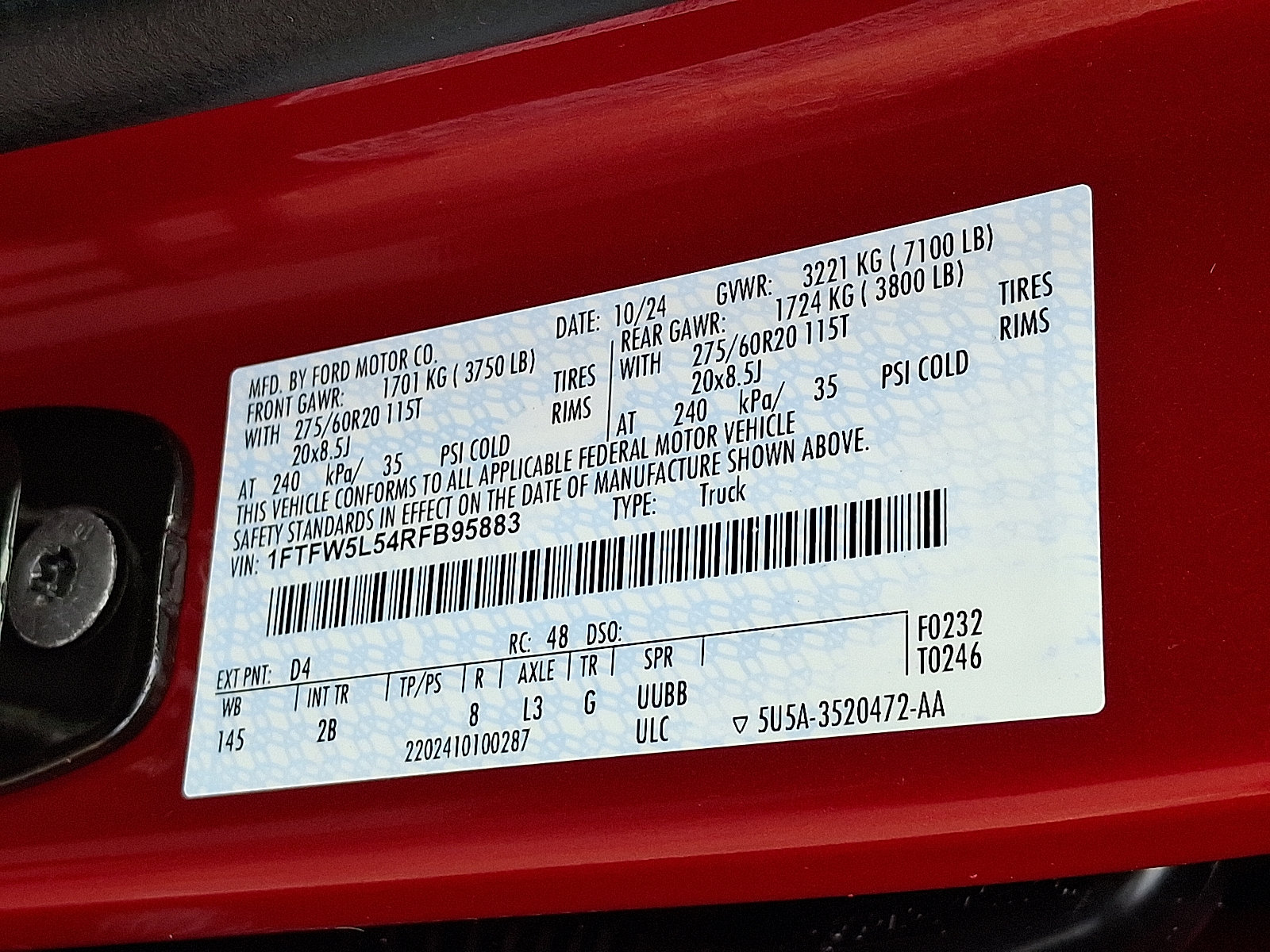 Used 2024 Ford F150 Lariat w/ Equipment Group 502A High AWD/4WD image 27
