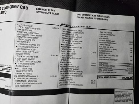 Used 2023 Chevrolet Silverado 2500 LTZ w/ LTZ Plus Package image 53