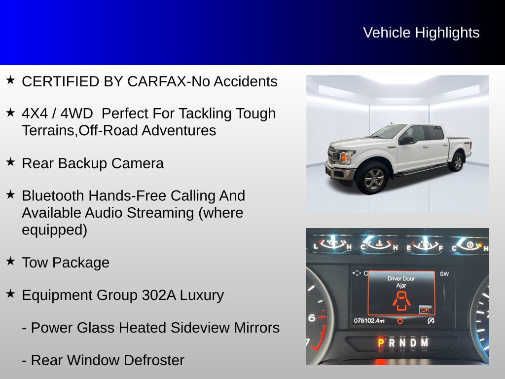 Used 2020 Ford F150 XLT w/ Equipment Group 302A Luxury AWD/4WD image 4
