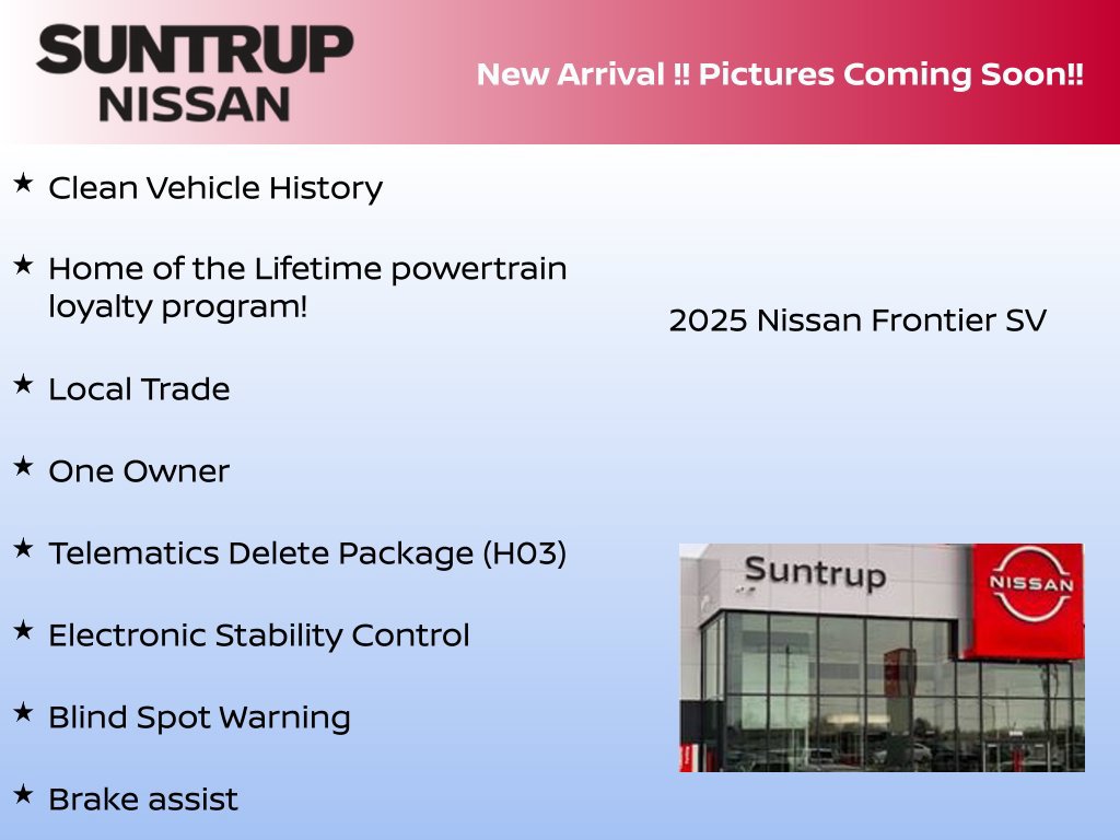 Certified 2025 Nissan Frontier SV AWD/4WD image 2