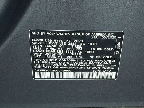 Certified 2025 Volkswagen Atlas Cross Sport SEL Premium R-Line image 29