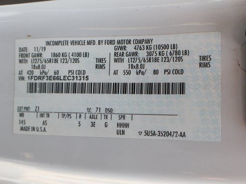 Used 2020 Ford F350 XL w/ Power Equipment Group RWD image 53