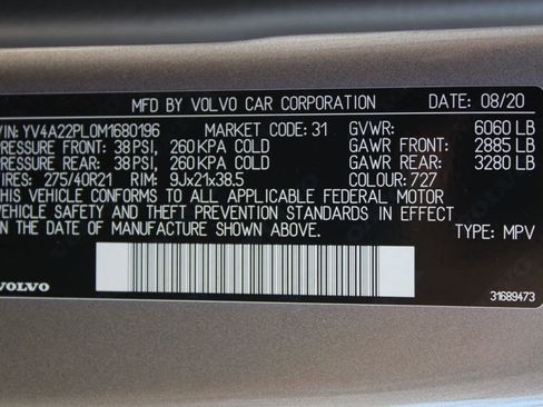 Used 2021 Volvo XC90 T6 Inscription w/ Lounge Package image 19