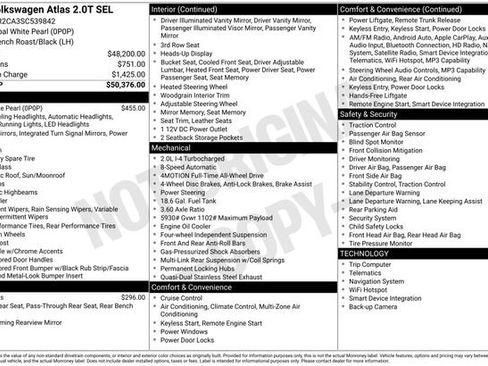 Used 2025 Volkswagen Atlas SEL AWD/4WD image 36