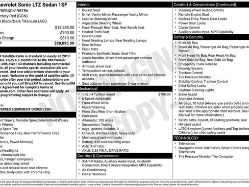 Used 2013 Chevrolet Sonic LTZ image 13