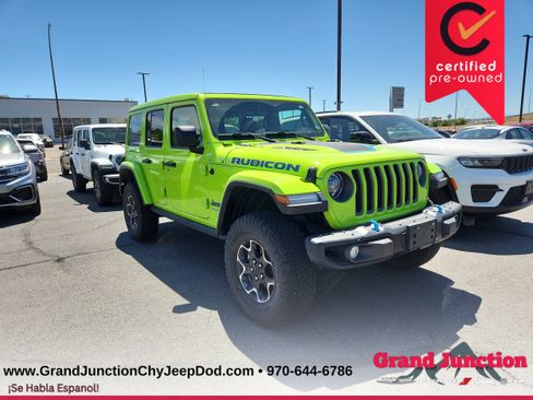 Used 2021 Jeep Wrangler Unlimited Rubicon 4xe w/ Steel Bumper Group AWD/4WD image 1