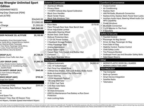 Used 2022 Jeep Wrangler Unlimited Sport image 8