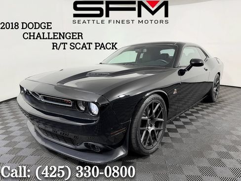 Used 2018 Dodge Challenger R/T Scat Pack w/ Leather Interior Group RWD image 1