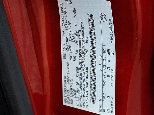 Used 2019 Ford Ranger XLT w/ Equipment Group 302A Luxury AWD/4WD image 31