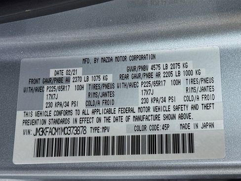 Used 2021 MAZDA CX-5 Touring image 40