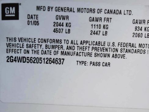 Used 2005 Buick LaCrosse CXL FWD image 61