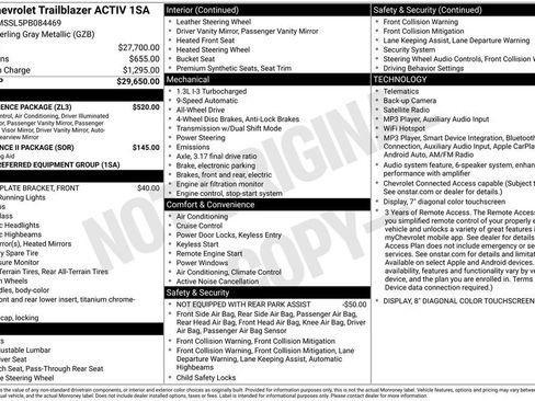Used 2023 Chevrolet TrailBlazer ACTIV w/ Convenience Package AWD/4WD image 5