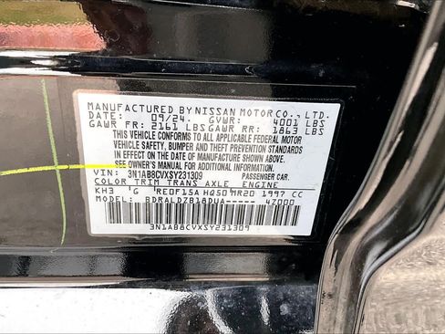 Certified 2025 Nissan Sentra SV w/ Trunk Package image 33