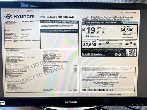 New 2026 Hyundai Palisade XRT Pro image 39