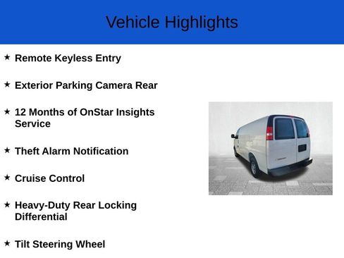 New 2025 Chevrolet Express 2500 w/ Communications Package image 3
