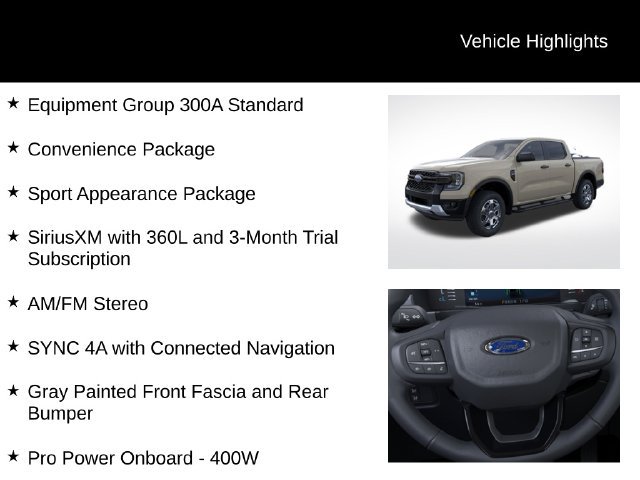 New 2026 Ford Ranger XLT AWD/4WD image 7