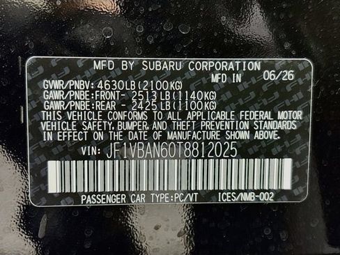New 2026 Subaru WRX Limited AWD/4WD image 32