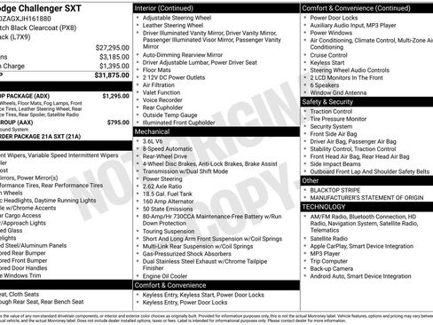 Used 2018 Dodge Challenger SXT w/ Blacktop Package image 15