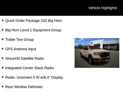 Used 2023 RAM 1500 Big Horn w/ Trailer Tow Group image 2