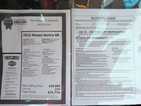 Used 2022 Nissan Sentra SR w/ SR Premium Package FWD image 37
