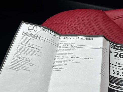 Used 2024 Mercedes-Benz CLE 450 4MATIC Cabriolet image 30