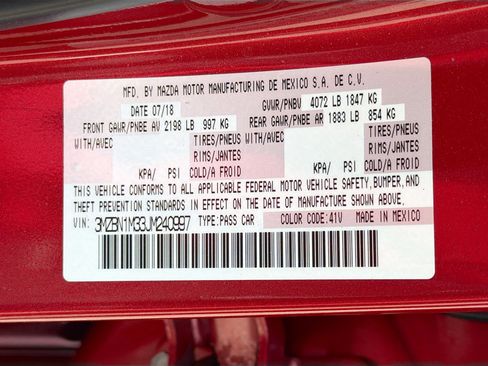 Used 2018 MAZDA MAZDA3 Grand Touring w/ Premium Equipment Package image 42