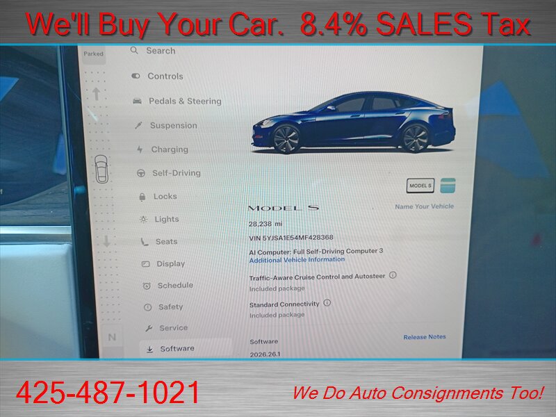 Used 2021 Tesla Model S Long Range AWD/4WD image 23