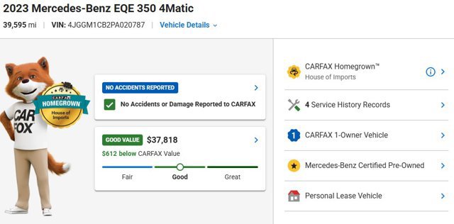 Certified 2023 Mercedes-Benz EQE 350+ 4MATIC SUV image 3