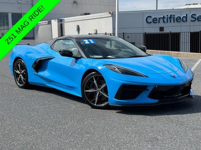 Certified 2021 Chevrolet Corvette Stingray Premium Conv w/ Z51 Performance Package RWD image 1
