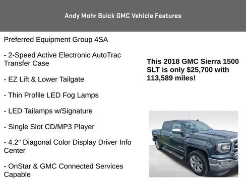 Used 2018 GMC Sierra 1500 SLT AWD/4WD image 11