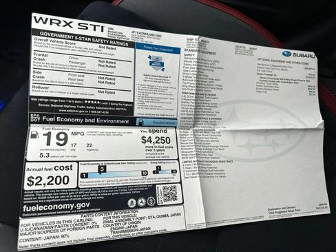 Used 2018 Subaru WRX STI AWD/4WD image 27