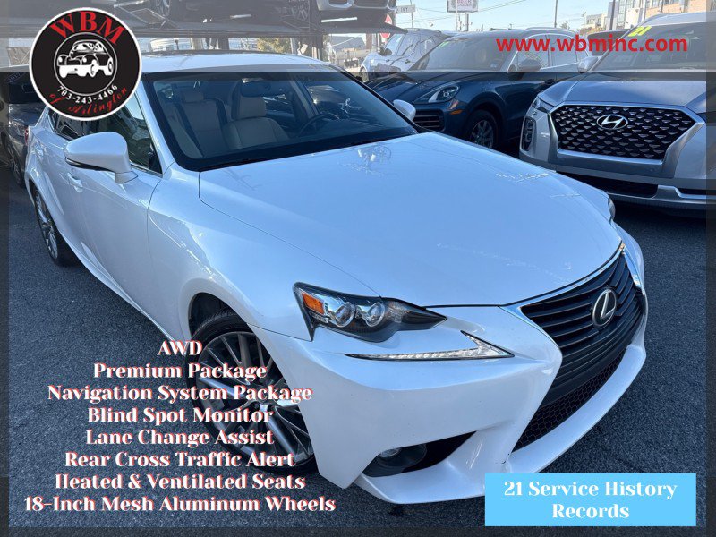 Used 2016 Lexus IS 300 AWD w/ Navigation System Package image 1