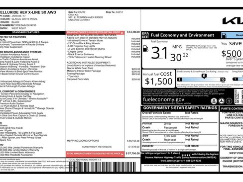 Used 2027 Kia Telluride SX X-Line w/ Towing Package AWD/4WD image 2