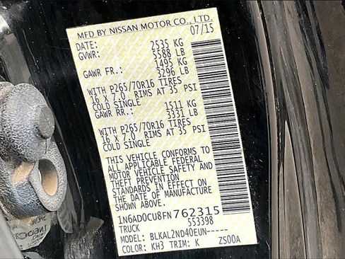 Used 2015 Nissan Frontier SV image 29