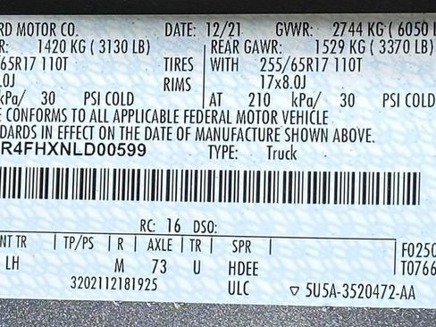 Certified 2022 Ford Ranger XL w/ Equipment Group 101A High image 54