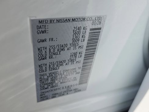 New 2026 Nissan Murano SL AWD/4WD image 22