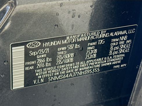 Used 2022 Hyundai Santa Fe SEL w/ Convenience Package FWD image 12