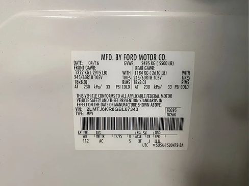 Used 2016 Lincoln MKX Select w/ Select Plus Package FWD image 23