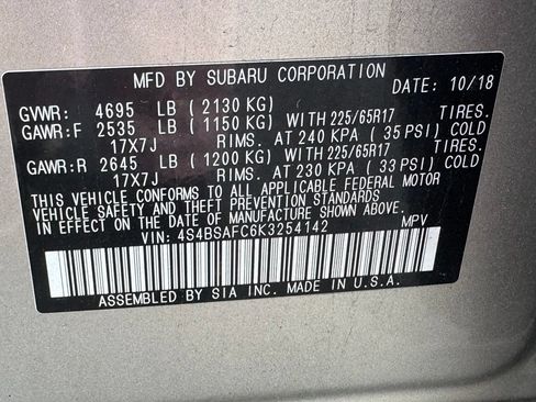 Used 2019 Subaru Outback 2.5i Premium AWD/4WD image 25