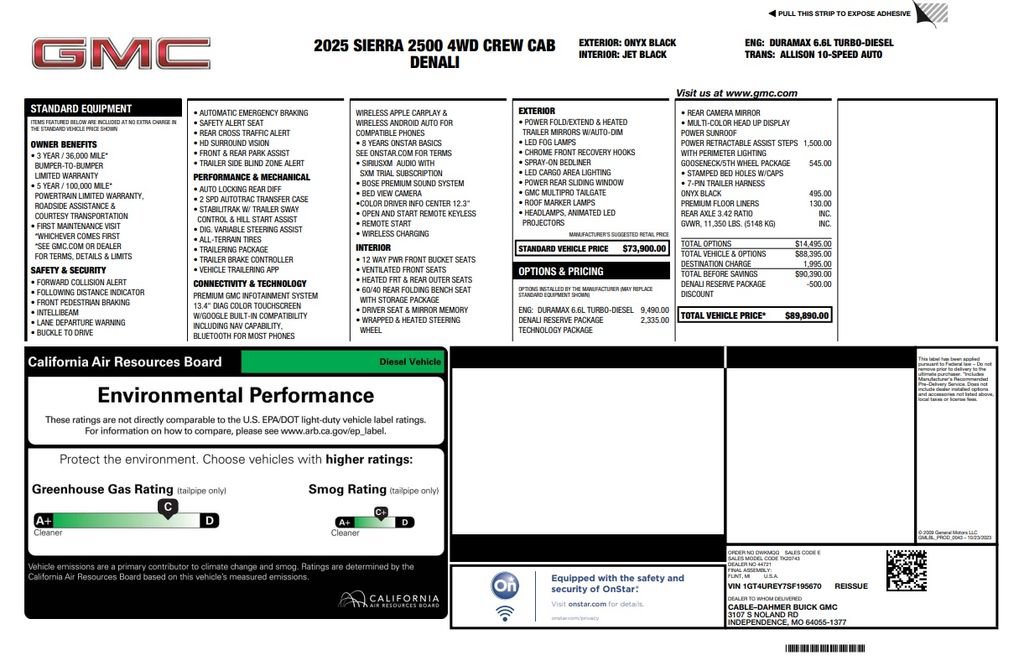 Used 2025 GMC Sierra 2500 Denali w/ Denali Reserve Package AWD/4WD image 23