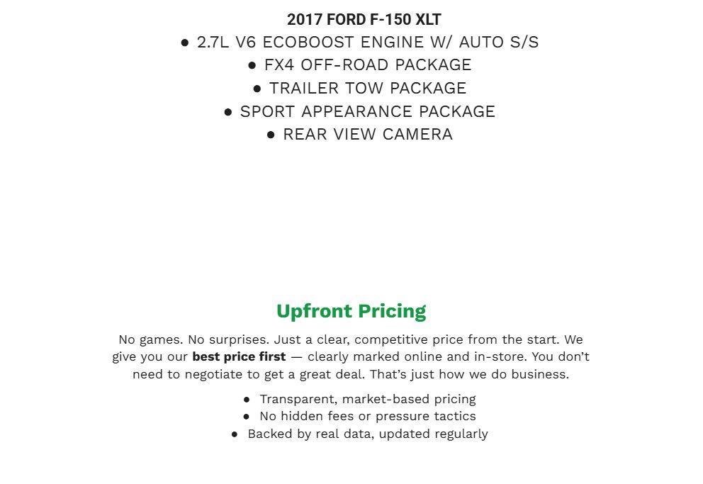 Certified 2017 Ford F150 XLT w/ Equipment Group 301A Mid AWD/4WD image 1
