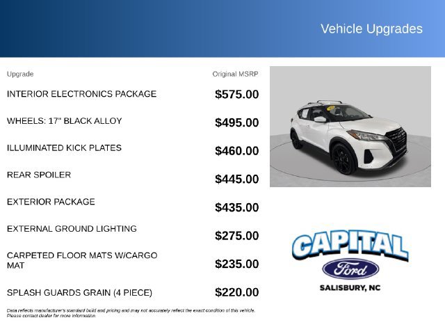 Used 2023 Nissan Kicks SV w/ Interior Electronics Package FWD image 2