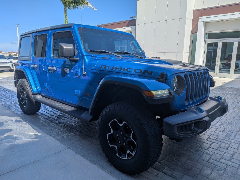 Used 2021 Jeep Wrangler Unlimited Rubicon 4xe w/ Cold Weather Group AWD/4WD image 9