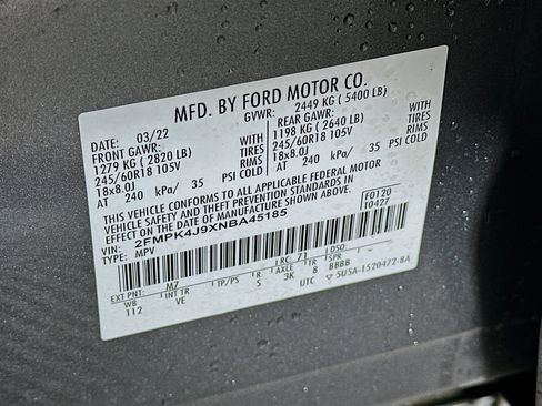 Used 2022 Ford Edge SEL AWD/4WD image 12