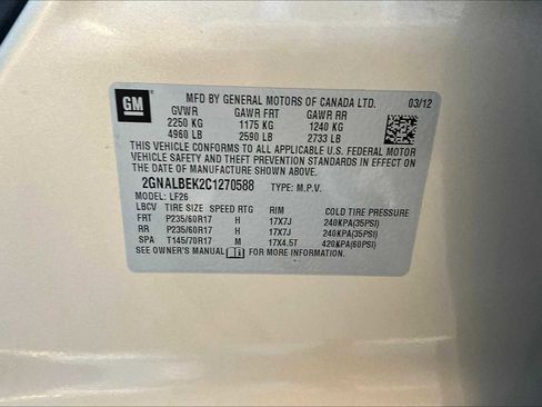 Used 2012 Chevrolet Equinox LS image 35