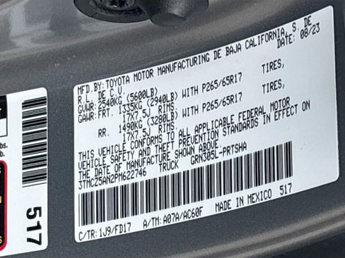 Used 2023 Toyota Tacoma TRD Sport w/ Black Out Package (TMS) AWD/4WD image 30