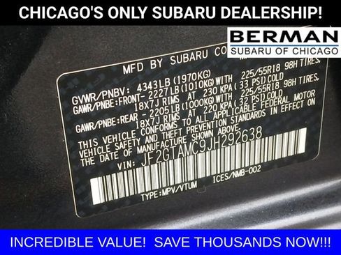 Used 2018 Subaru Crosstrek 2.0i Limited image 20