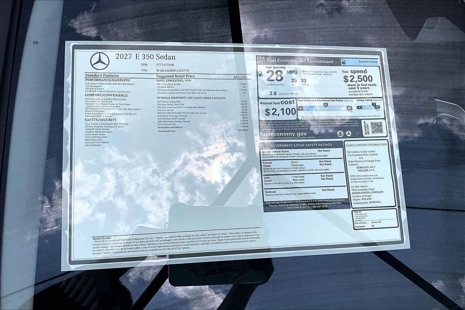 New 2027 Mercedes-Benz E 350 Sedan image 22
