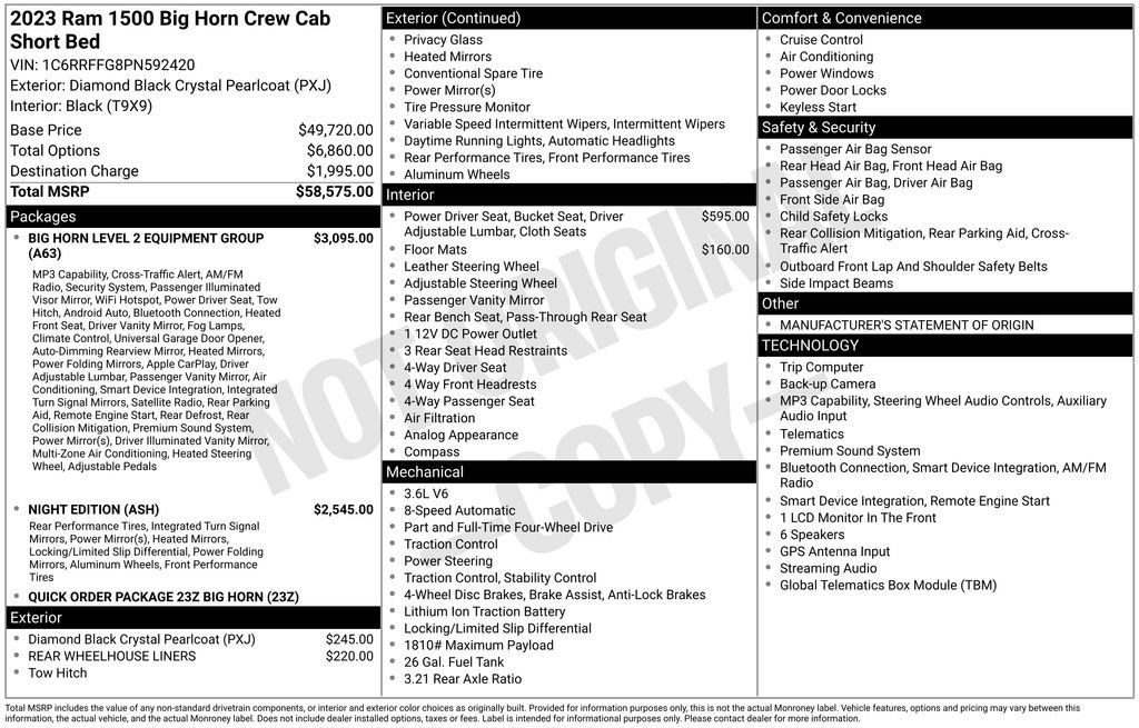 Used 2023 RAM 1500 Big Horn AWD/4WD image 8